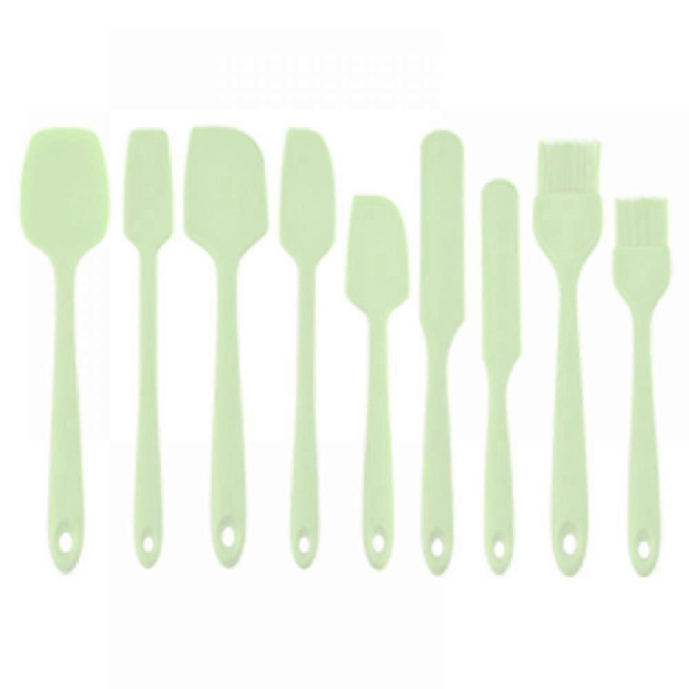 Kitchenware Baking Tools Cream Silicone Kitchenware Set of 9 Kitchen Utensils Cake Scraper Blade