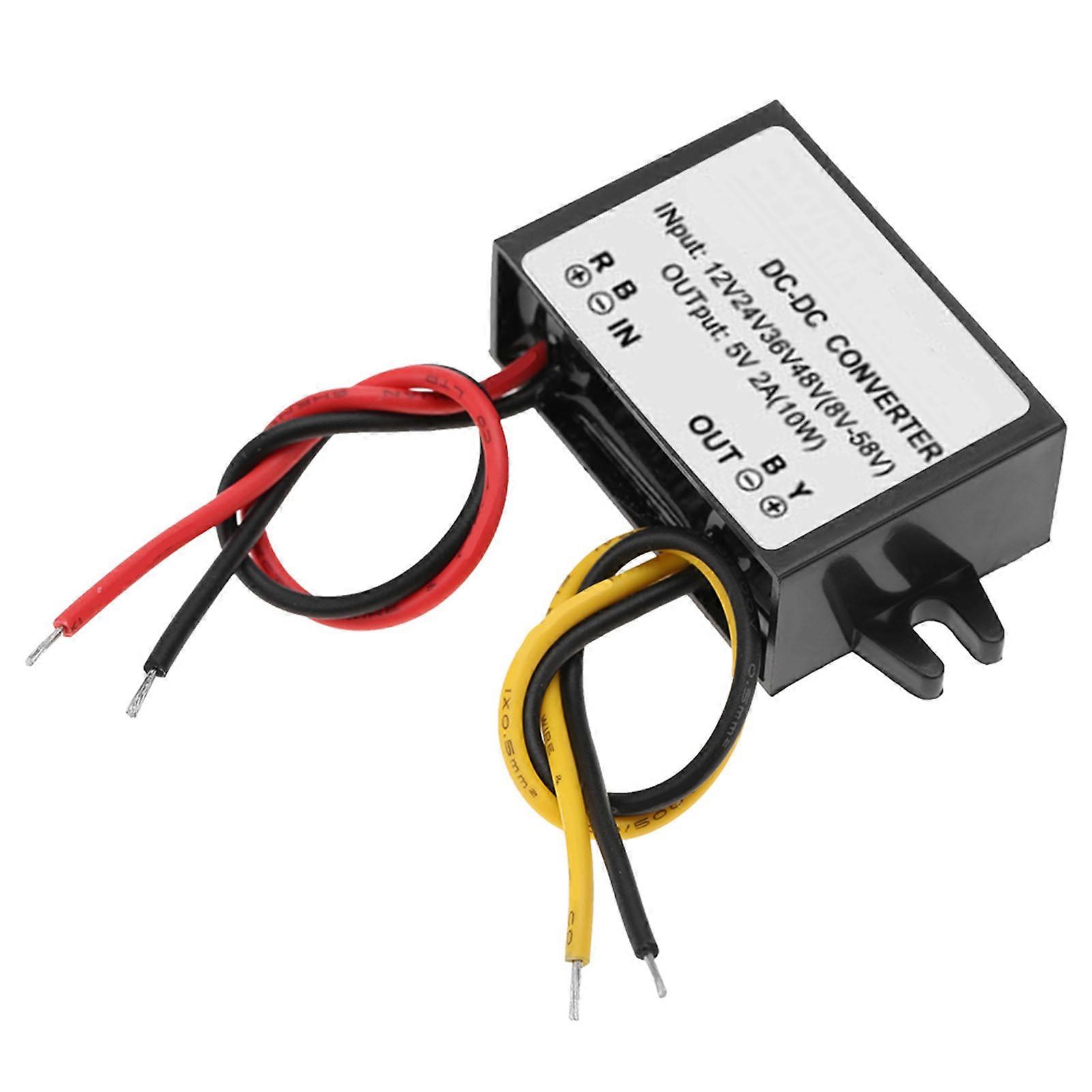 12V/24V/36V/48V to 5V 2A DC-DC Step-Down Converter Power Supply Module