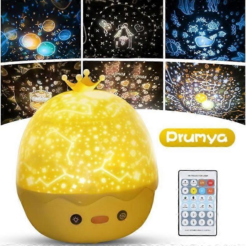 PRUMYA LED Projector Lamp - Star Night Light + Bluetooth - USB Rechargeable - Gift