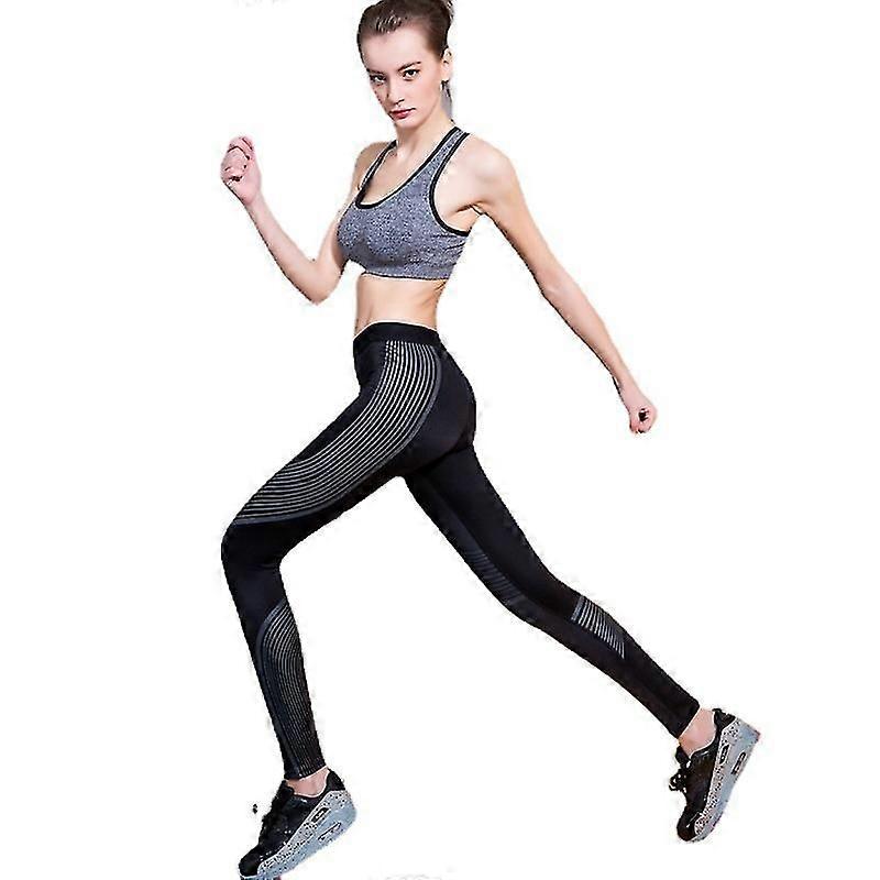 מכנסי כושר מכנסי סטרימר לנשים מכנסי ספורט חיצוניים יוגה טייץ ריצה מכנסי דחיסה אלסטיים ייבוש מהיר מכנסיים נושמים