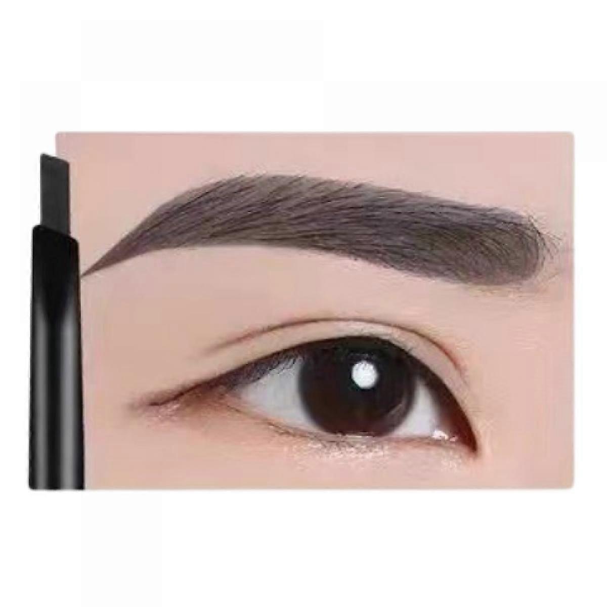 Eyebrow Pencil in Teardrop Tip w/ Spoolie Brush, Dual Ended Eyebrow Pen - Long Lasting Natural Fills and Defines Brow Tint