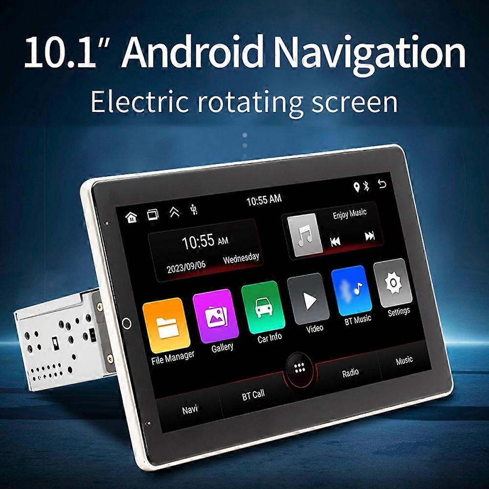Portable 10.1in Rotating Screen High Clear Car BT MP5 Player Cordless Multi-language Multifunctional