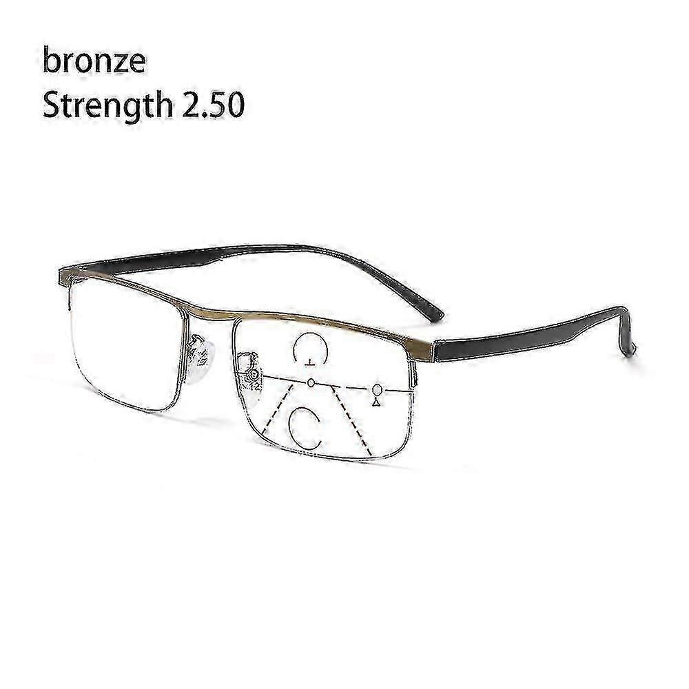 Multifocal Reading Glasses Readers Computer Glasses Progressive Multifocus  B2 Strength 2.50