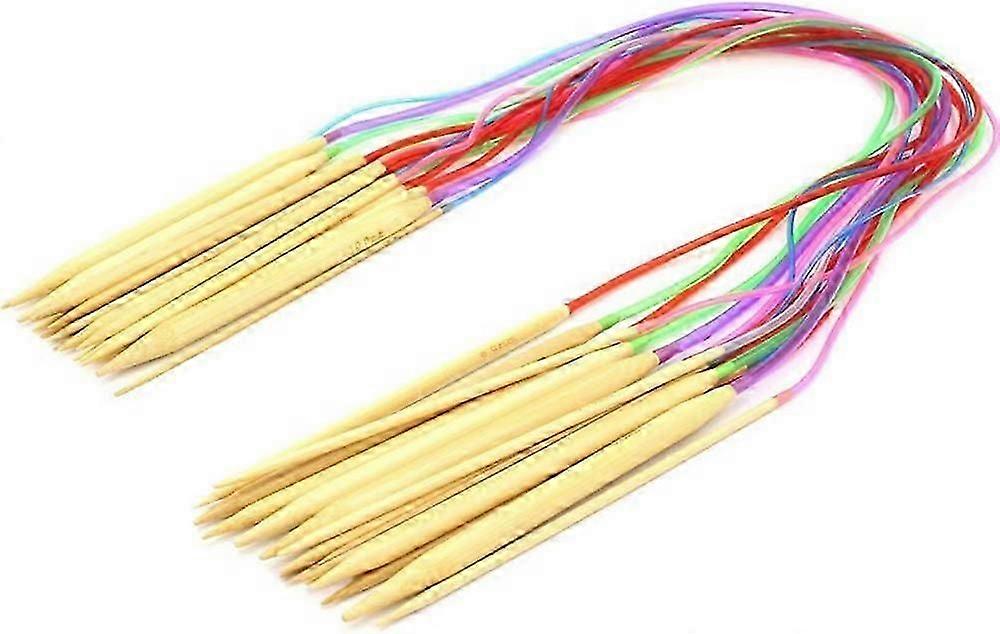 Crochet Hook Multicolor Natural Bamboo Cusp Circular Knitting Needles