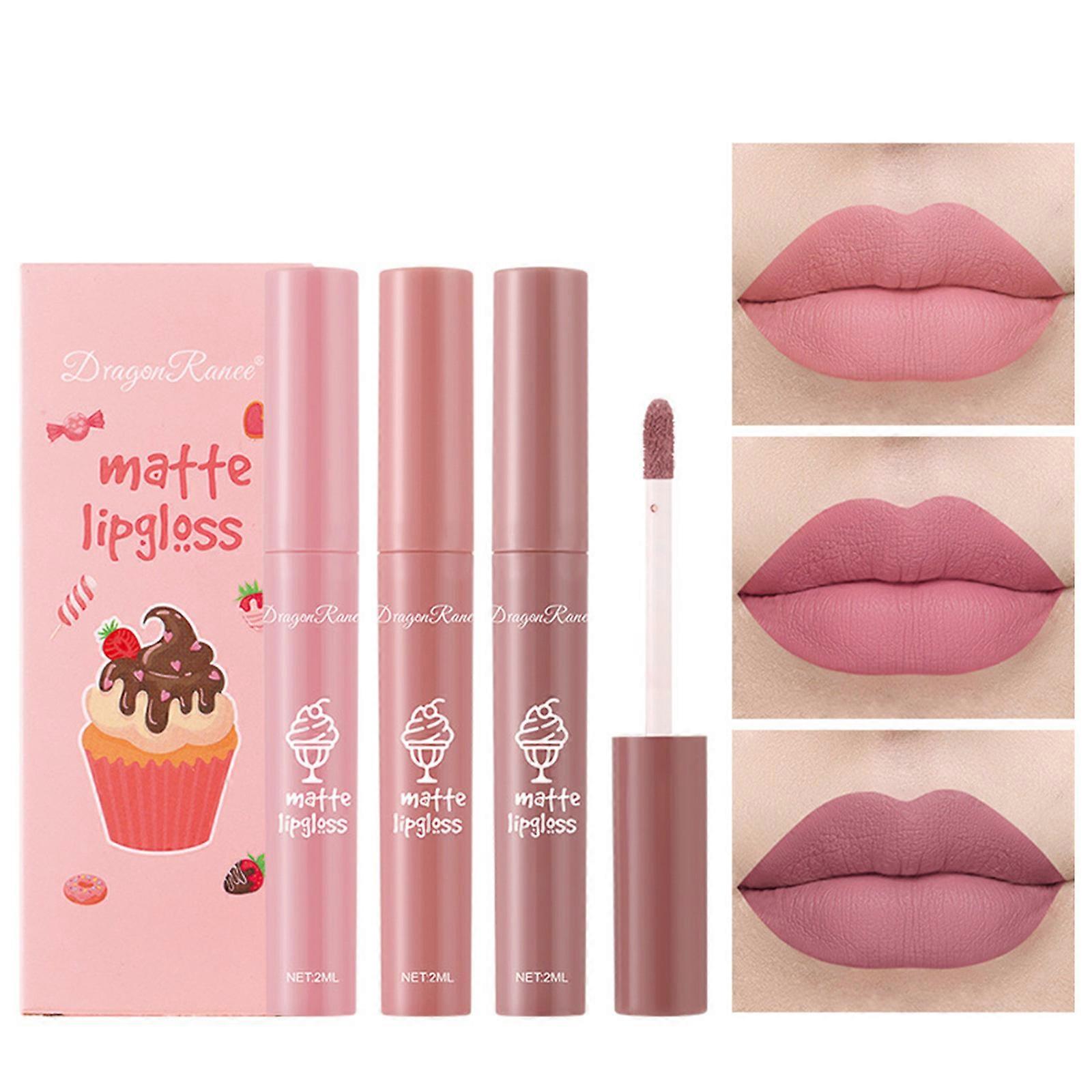 Lippen-Make-up-Set Matte Lip Gloss Lippenstift