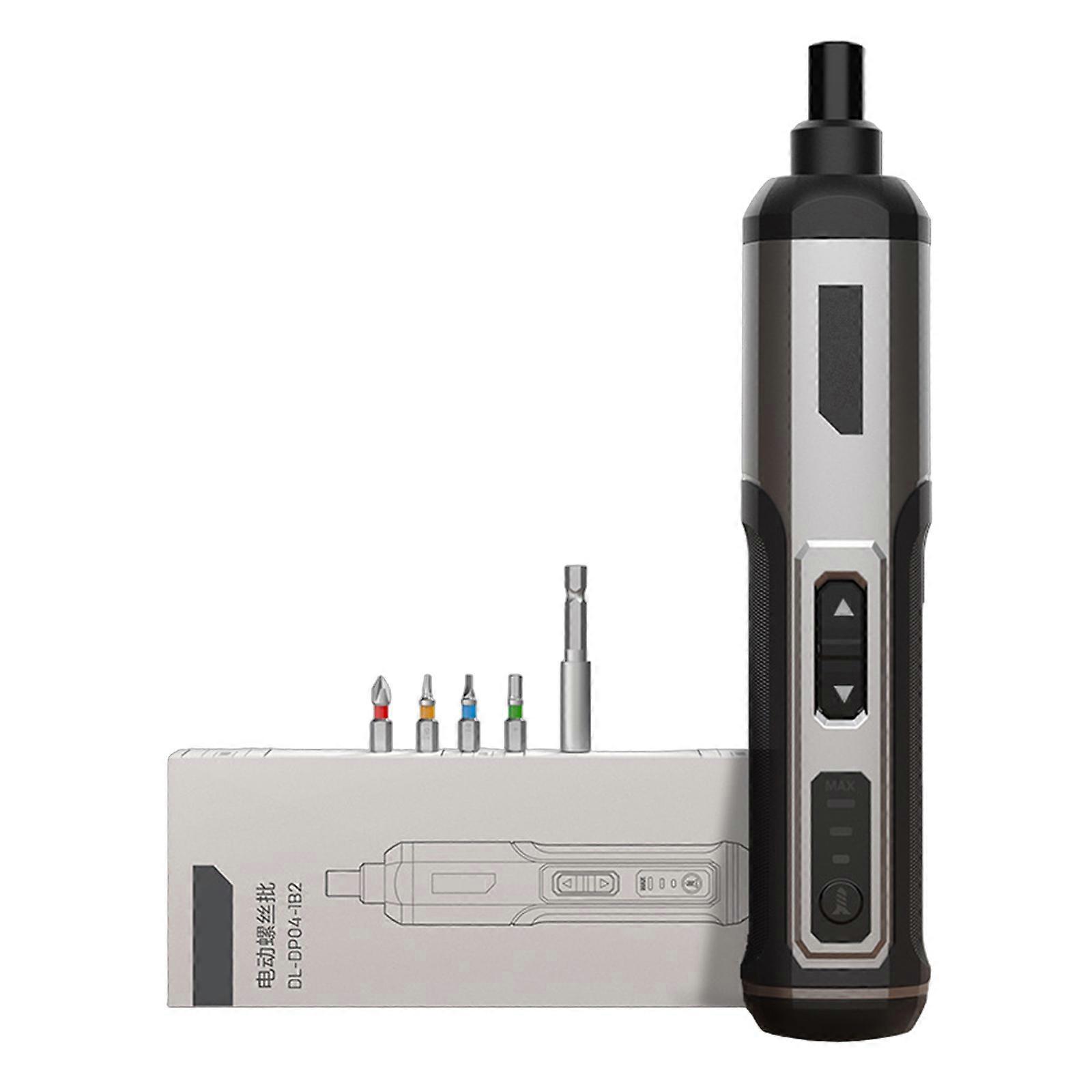 Magnetic 4V Cordless Screwdriver Kit with Multiple Torque Settings Access for Home Repairs