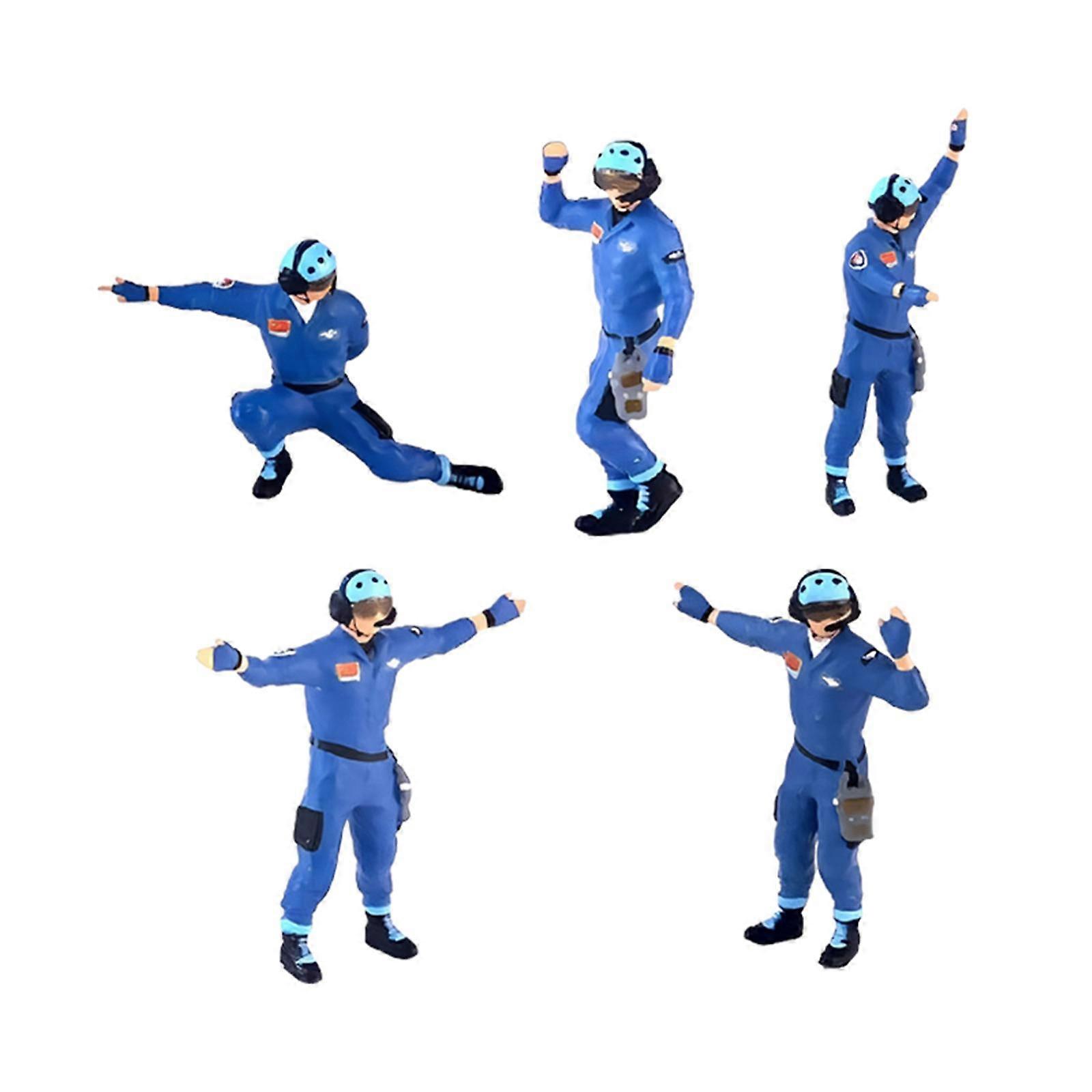 5x Diorama Figures Realistic for Collections Architecture Model Model Trains