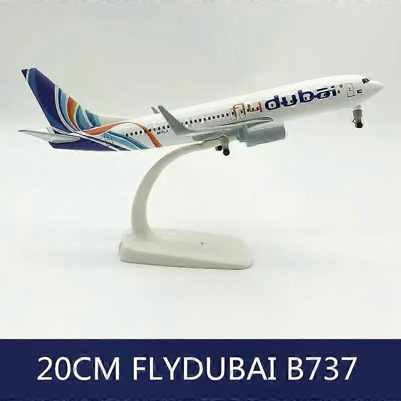 2024 New 16cm/20cm Model Diecast Alloy Metal Airplane FlyDubai B737 Airlines Airways Aircraft With Base Collection Display Gifts
