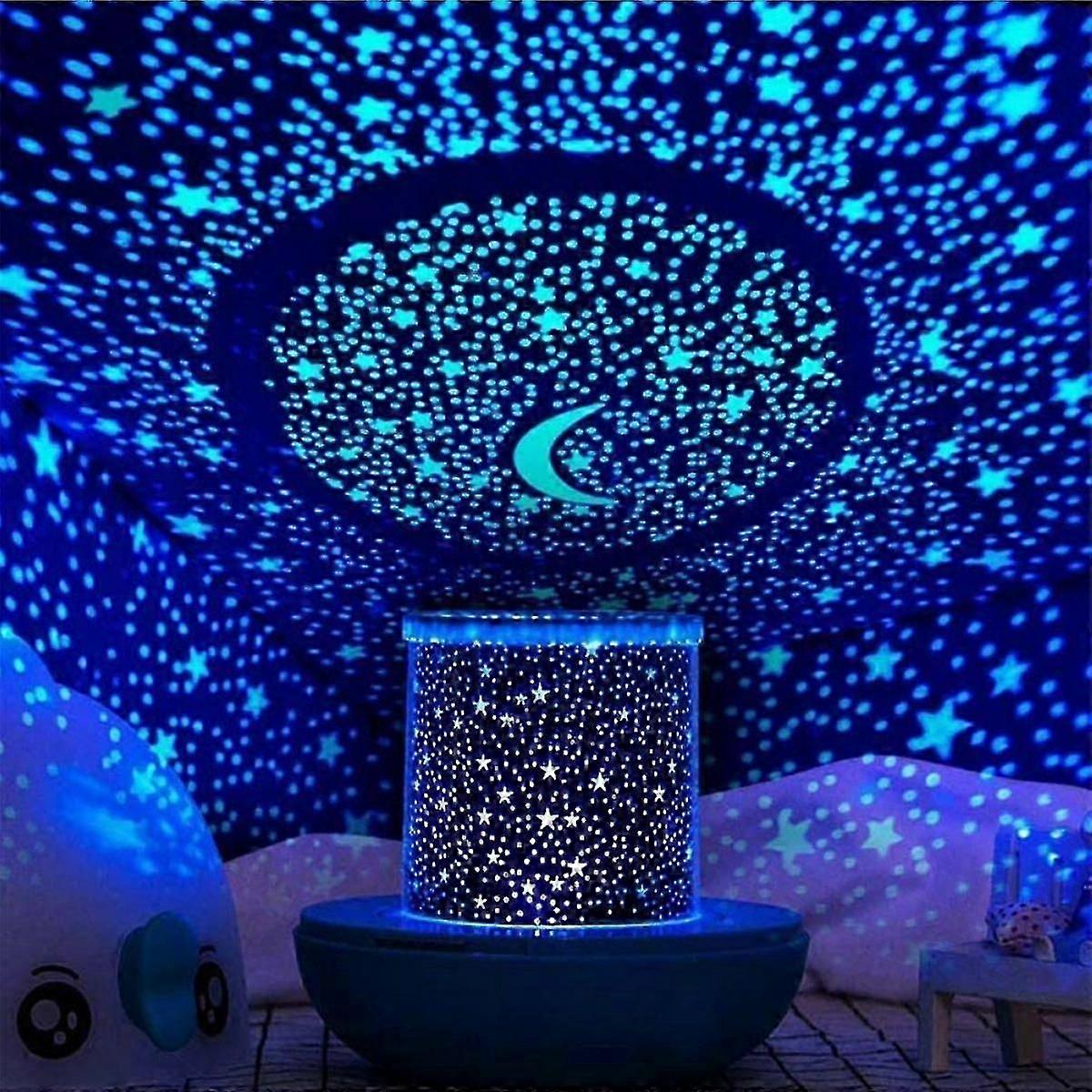 SBSG Remote Control and Timer Design Seabed Starry Sky Rotating LED Star Projector for Bedroom, Night Light for Kids, Night Color Moon Lamp for Childr