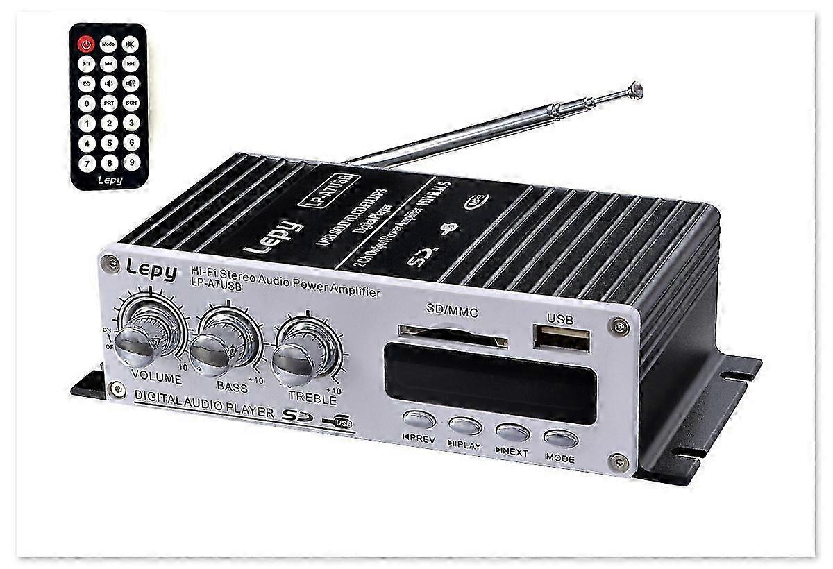 Bluetooth-Stereo-Verstärker, tragbarer Zweikanal-Surround-Sound-Audio-Empfänger, Bluetooth-USB/MP3/Auto-Digital-Audio-Lautsprecher
