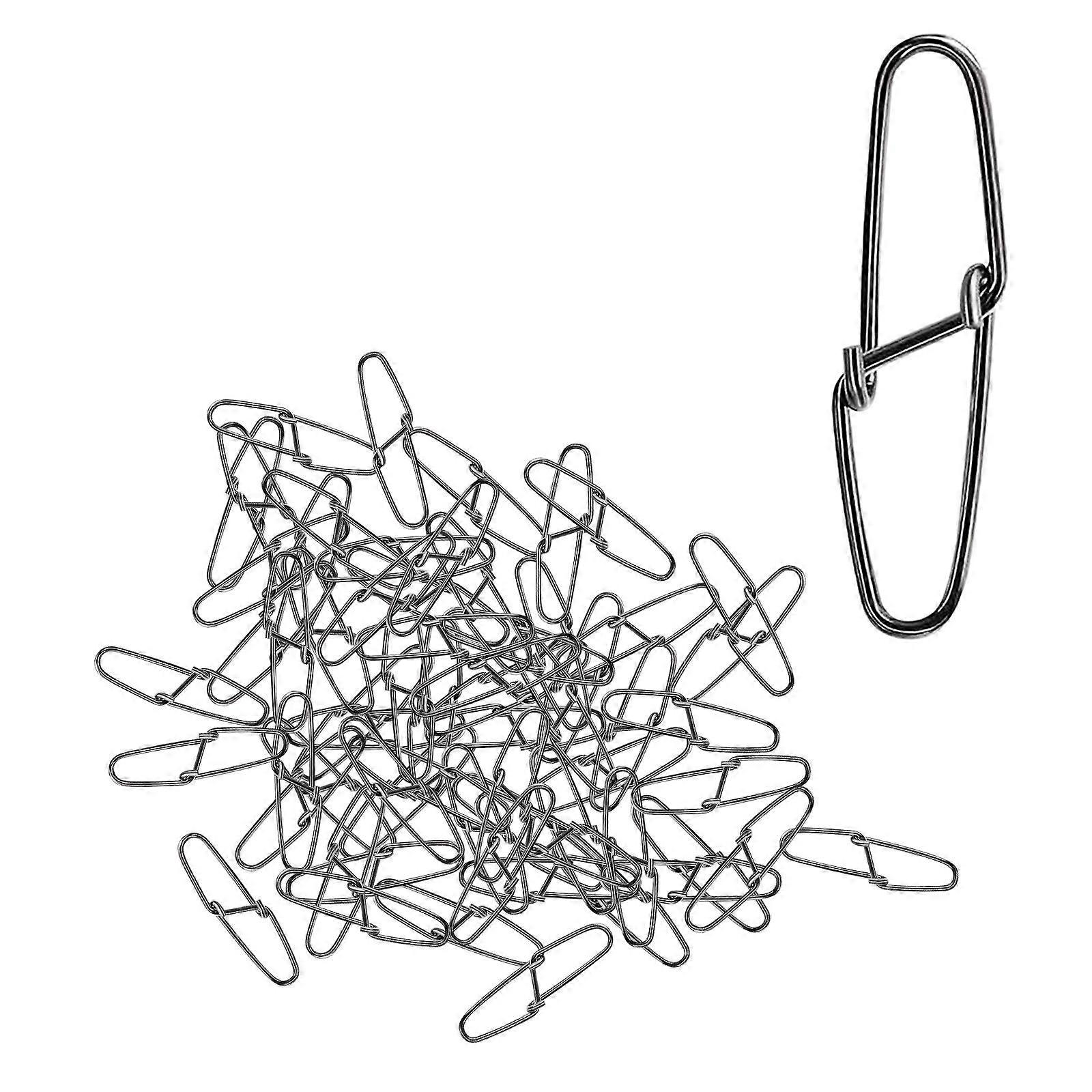 100 stks Vissen Snaps Quick Change Vissen Snap Clips Compacte Accessoires