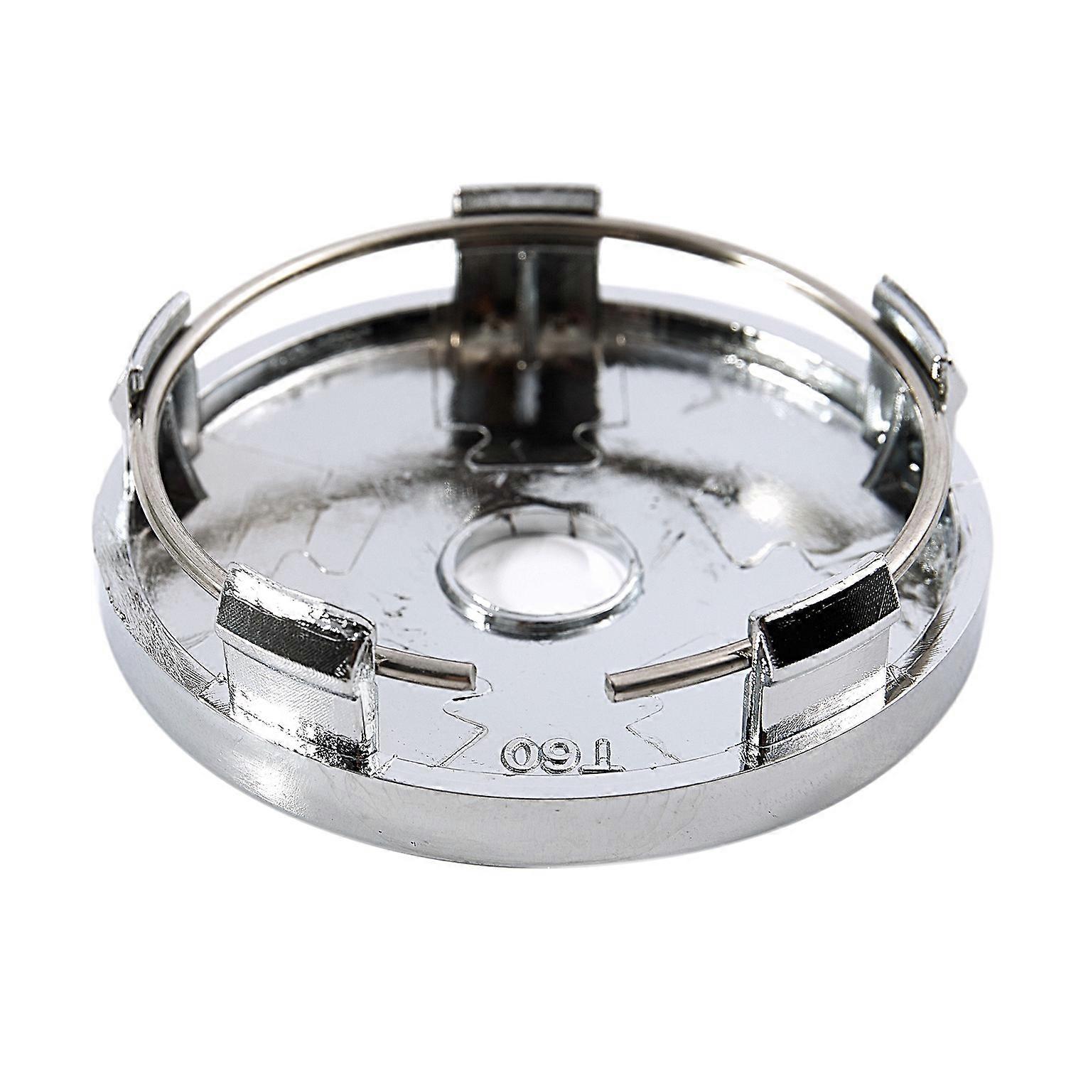 Set Of 4 Chrome Wheel Center Hub Cap Universal Car Plastic 60mm