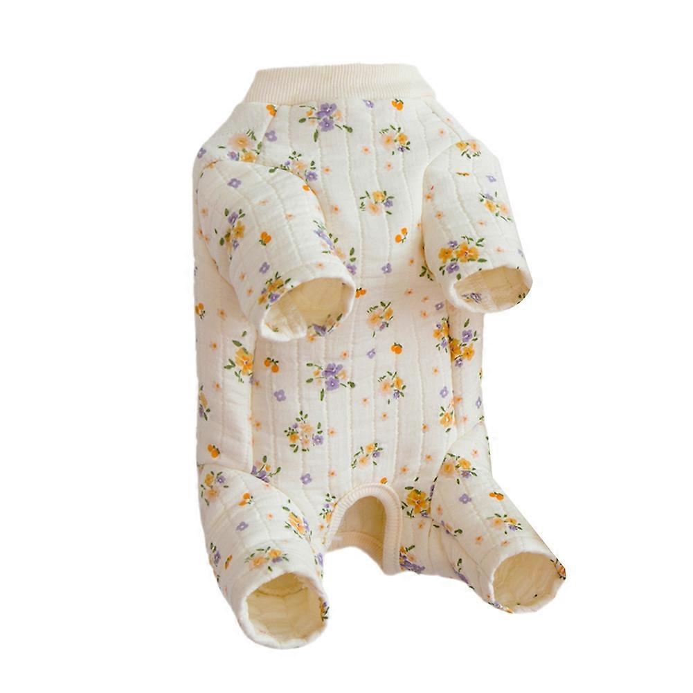 Winter Warm Cotton Pet Dog Clothes Puppy Cat Onesie Pijamas S