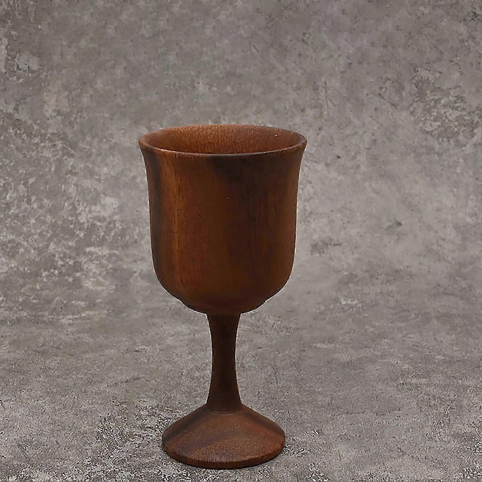 Healthy Wooden Wine Cup Goblet Smooth Surface Easy to Clean and Maintain Wine Mug Suitable for Bars Daily Meals