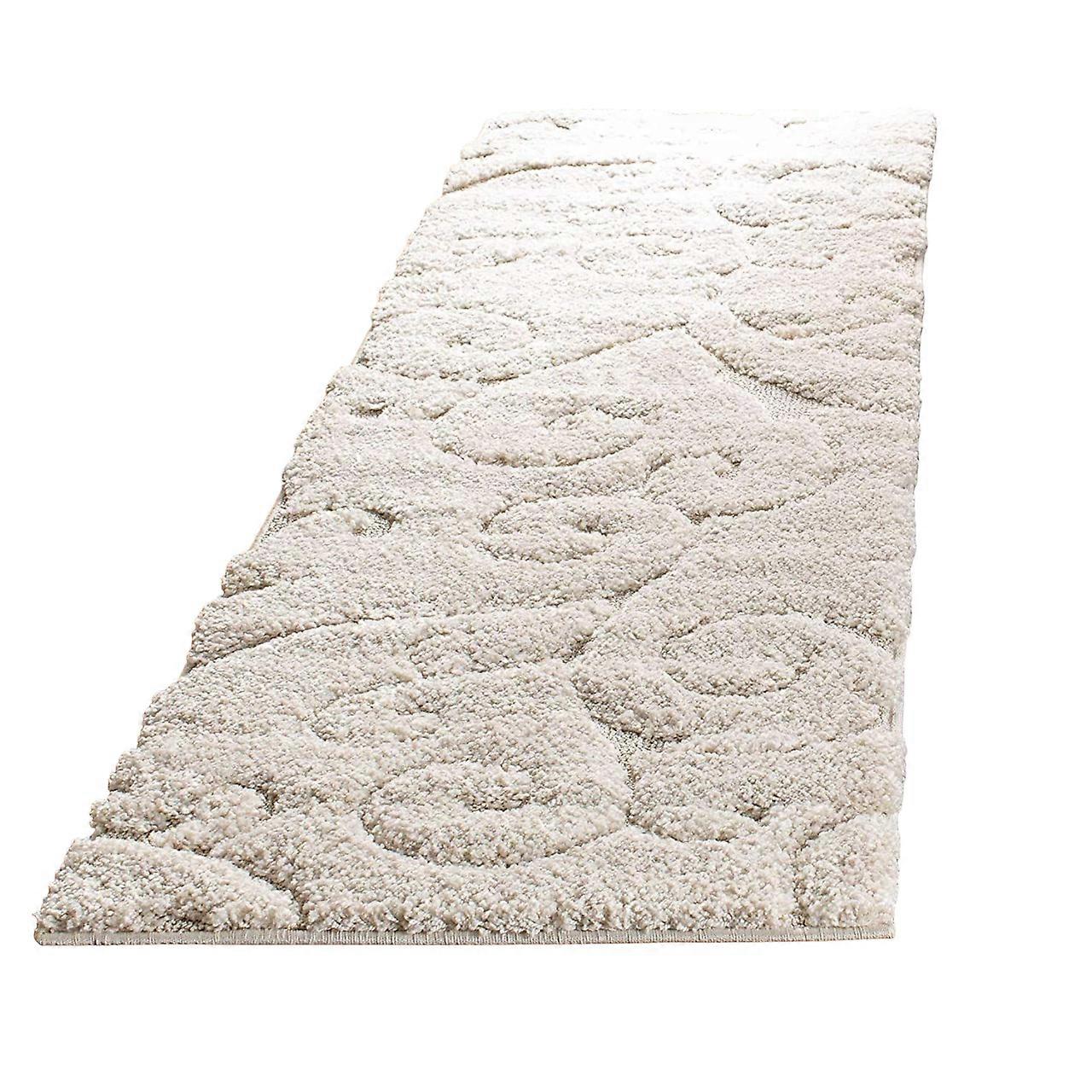 Scroll Design Handmade Soft Fluffy Shaggy Rugs