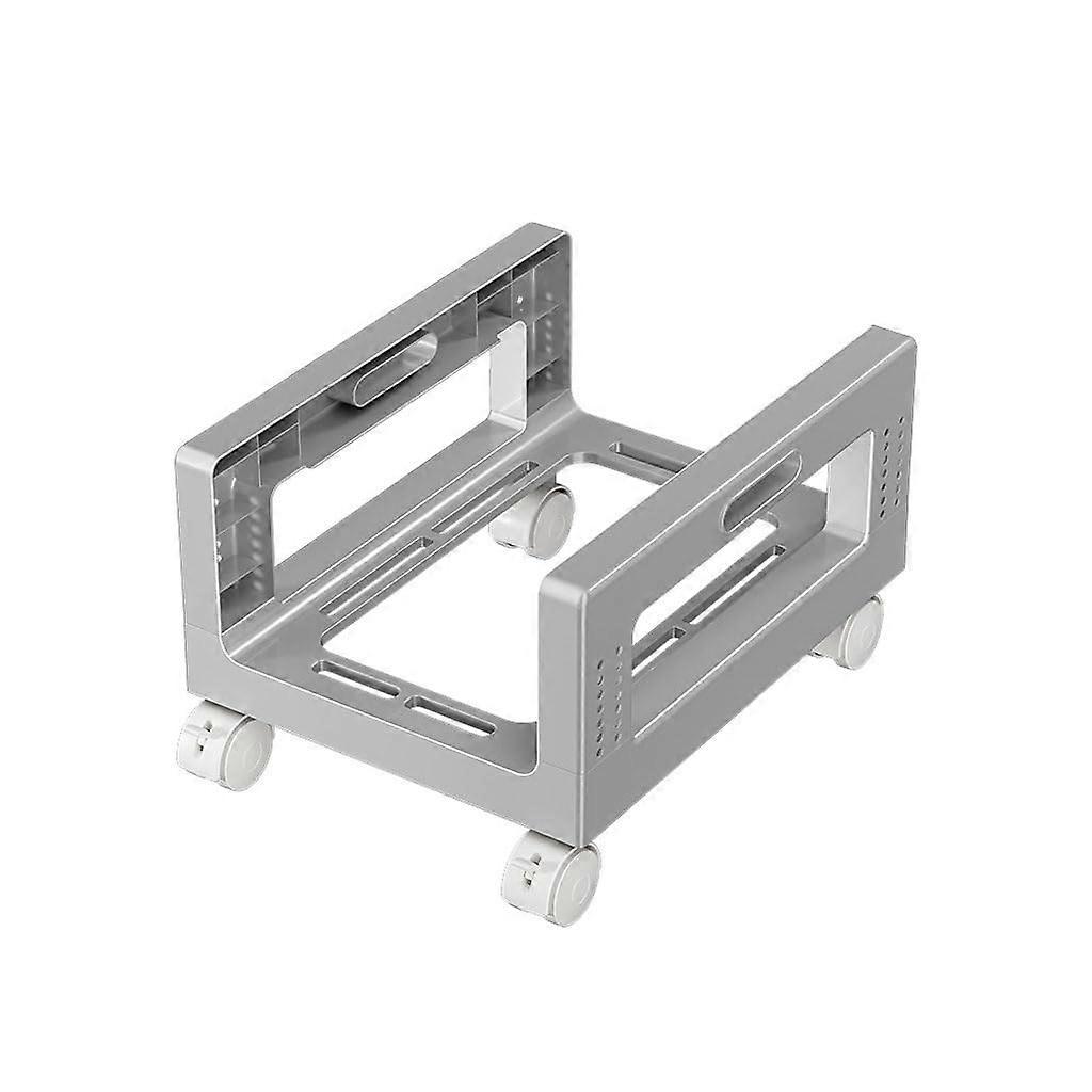 Removable Chassis Base Bracket with Pulley Rack Home Desktop Office Tray Computer Host Bracket Stand Pc