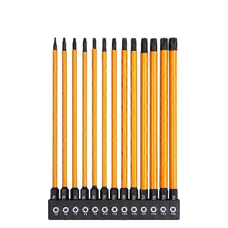 75mm 100mm 150mm Impact Torx Bit Set With T5-T40 Star Screwdriver Bits And Ergonomic Handle