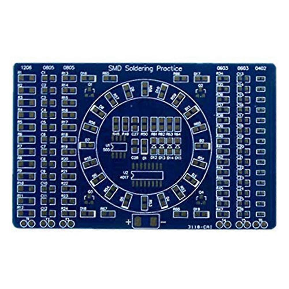 Rotating LED SMD NE555 Soldering Practice Board DIY Kit Fanny Skill