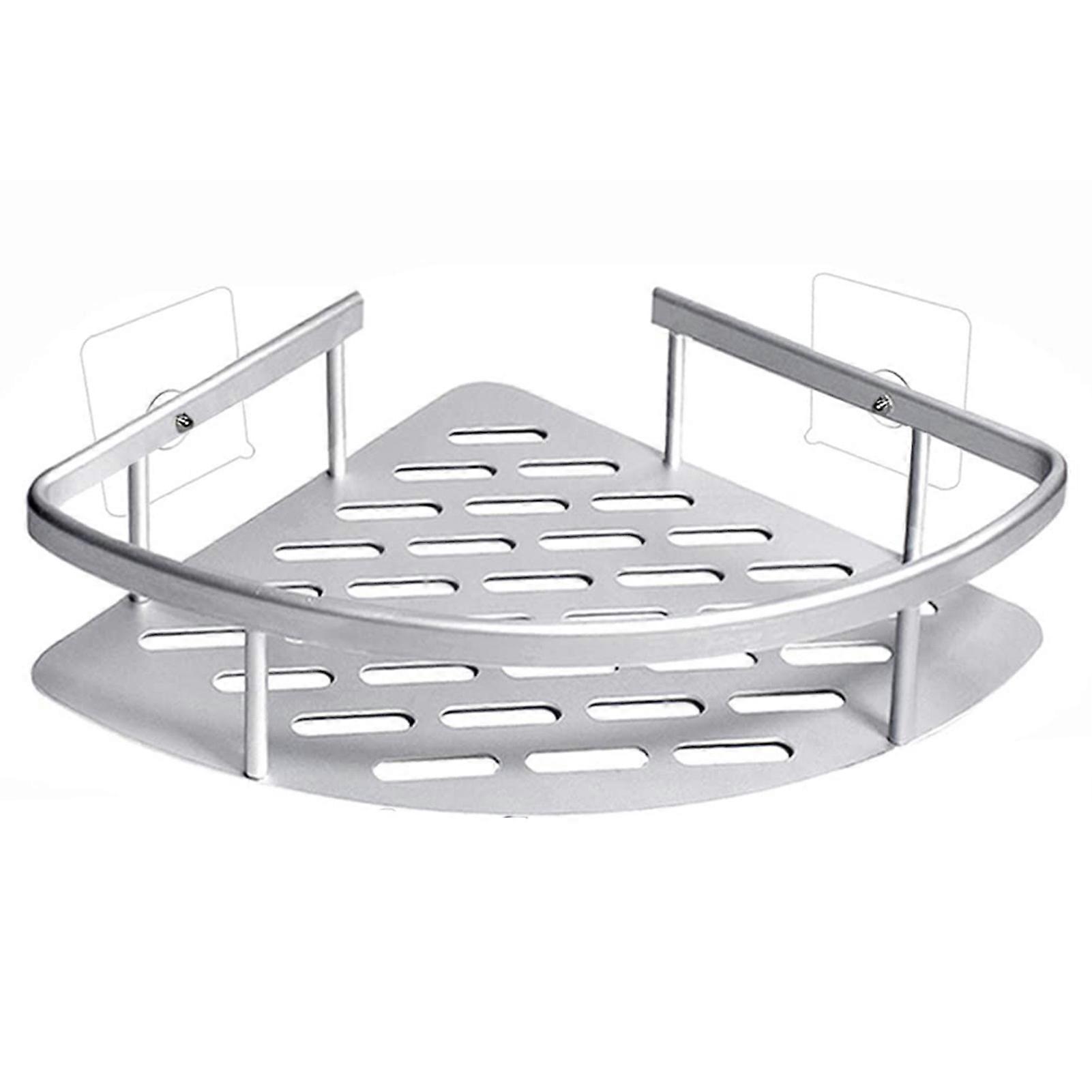 Wall Mounted Shower Organizer Rustproof Basket Storage Organizer Rack for Bathroom Dorm and Kitchen