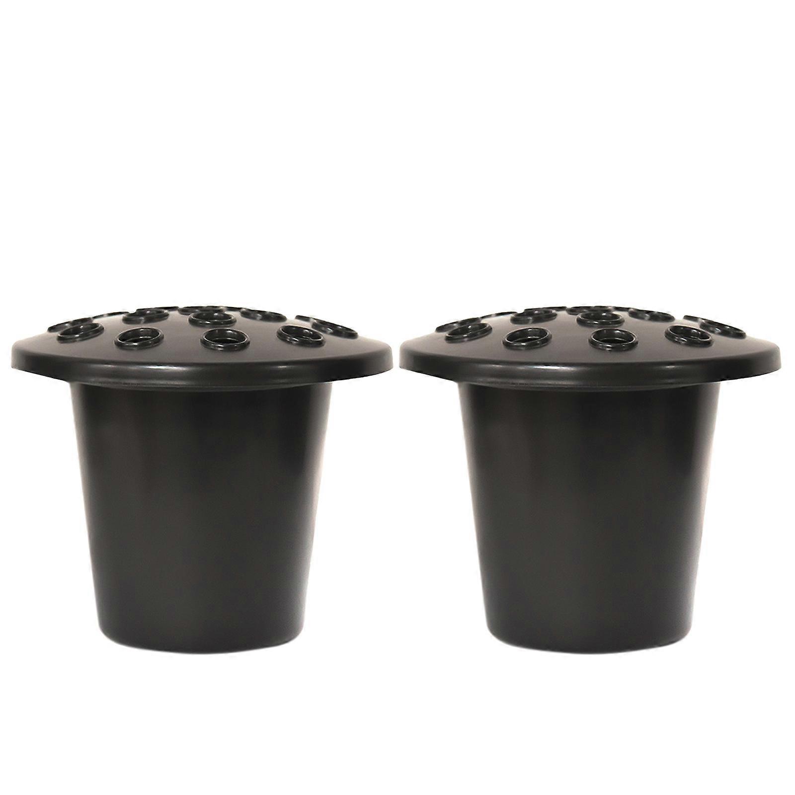Plastic Garden Planter Pots with Lid Bottom with Drainage Holes Design for Windowsills Shelves Gardens and Patios