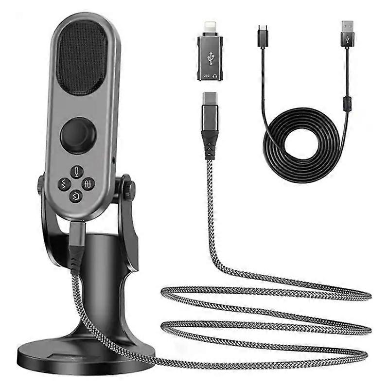 JMARY MC-PW7 USB Microphone de bureau à réduction de bruit cardioïde