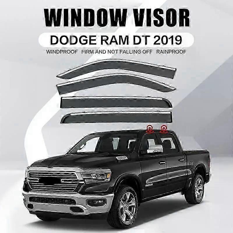 Applies To Door Visor For Dodge Ram 1500 Dt Mk5 2019-2022 Window Visor Vent Ventvisor Wind Deflectors Visors Rain Guard Shades Visor