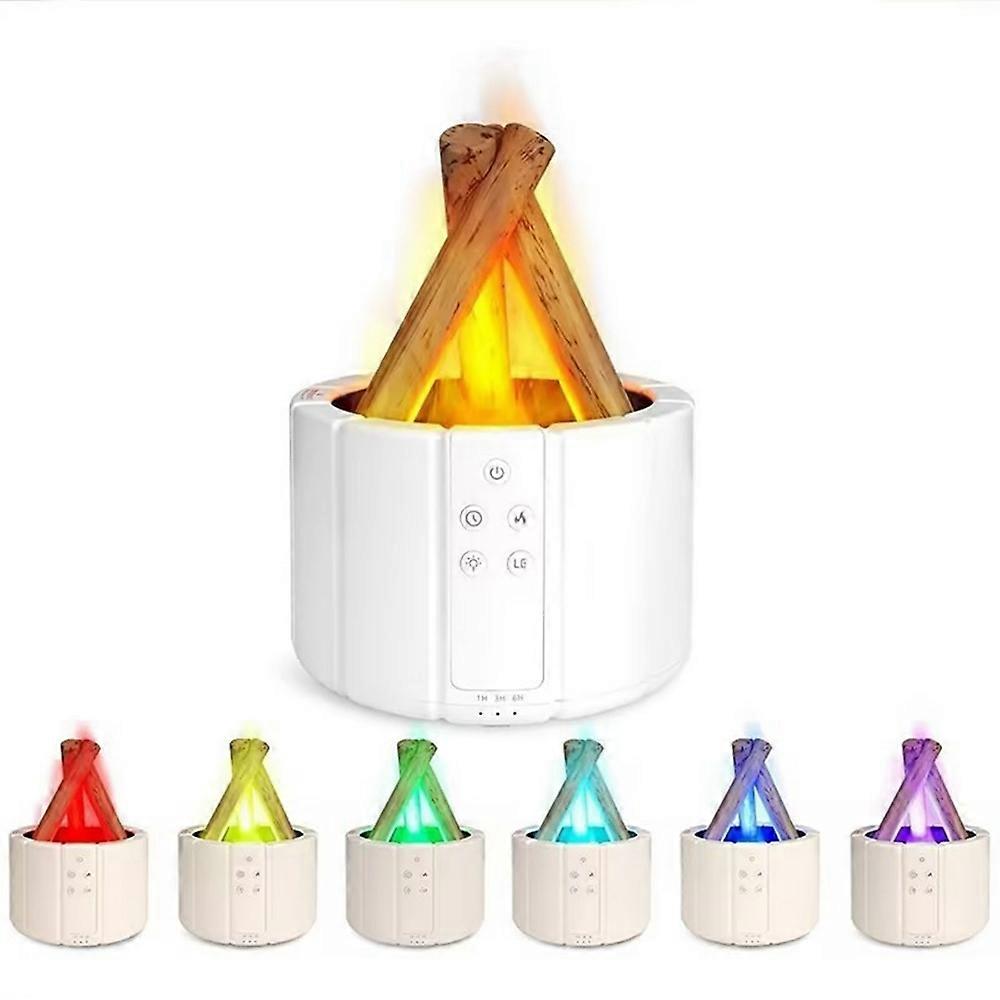 Creative Campfire Simulation Flame Aroma Diffuser Humidifier with Remote Control