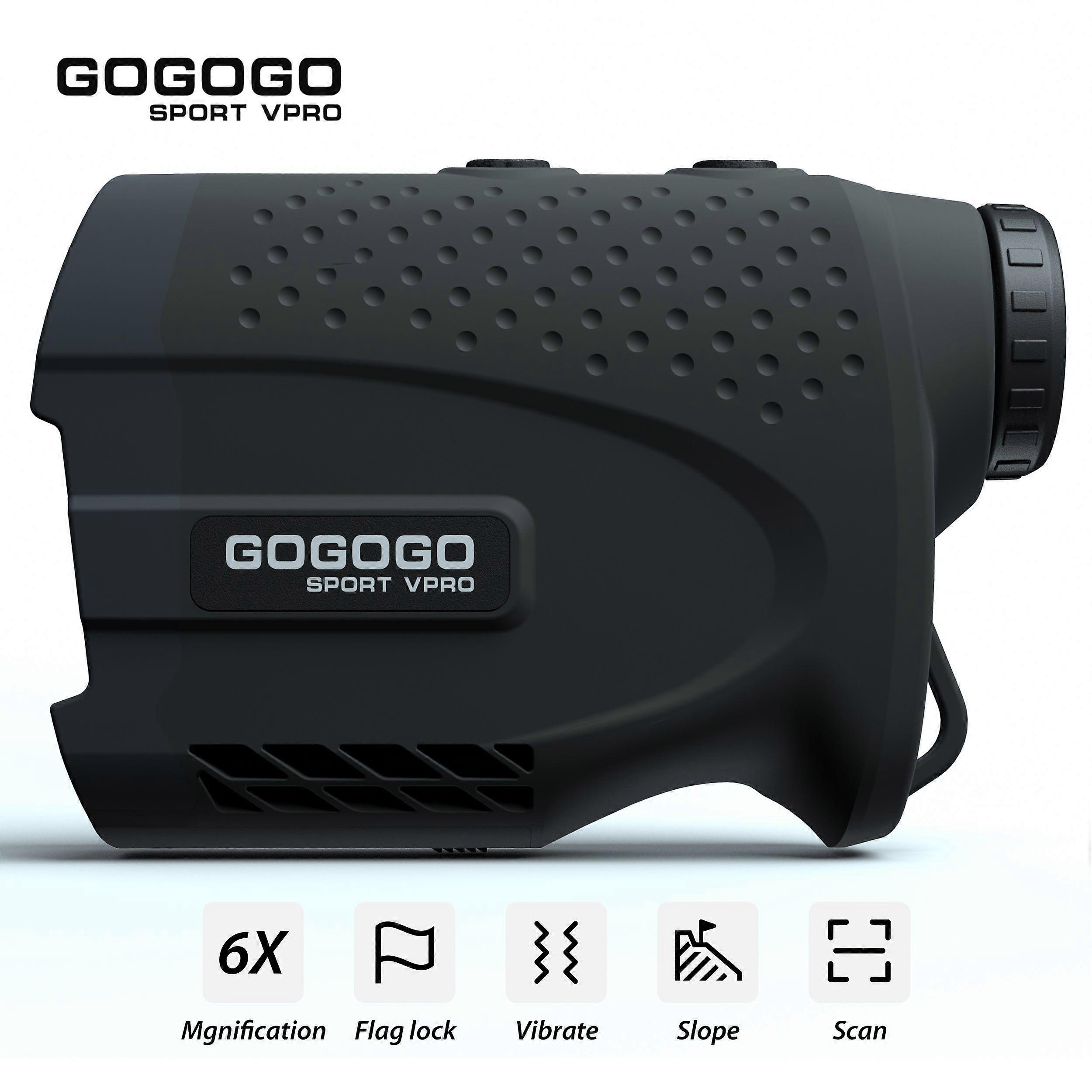 Gogogo Sport Vpro Digital Laser Rangefinder for Golf 900m Hunting Range Finder 6X Telescope with Slope Horizontal Distance GS24B