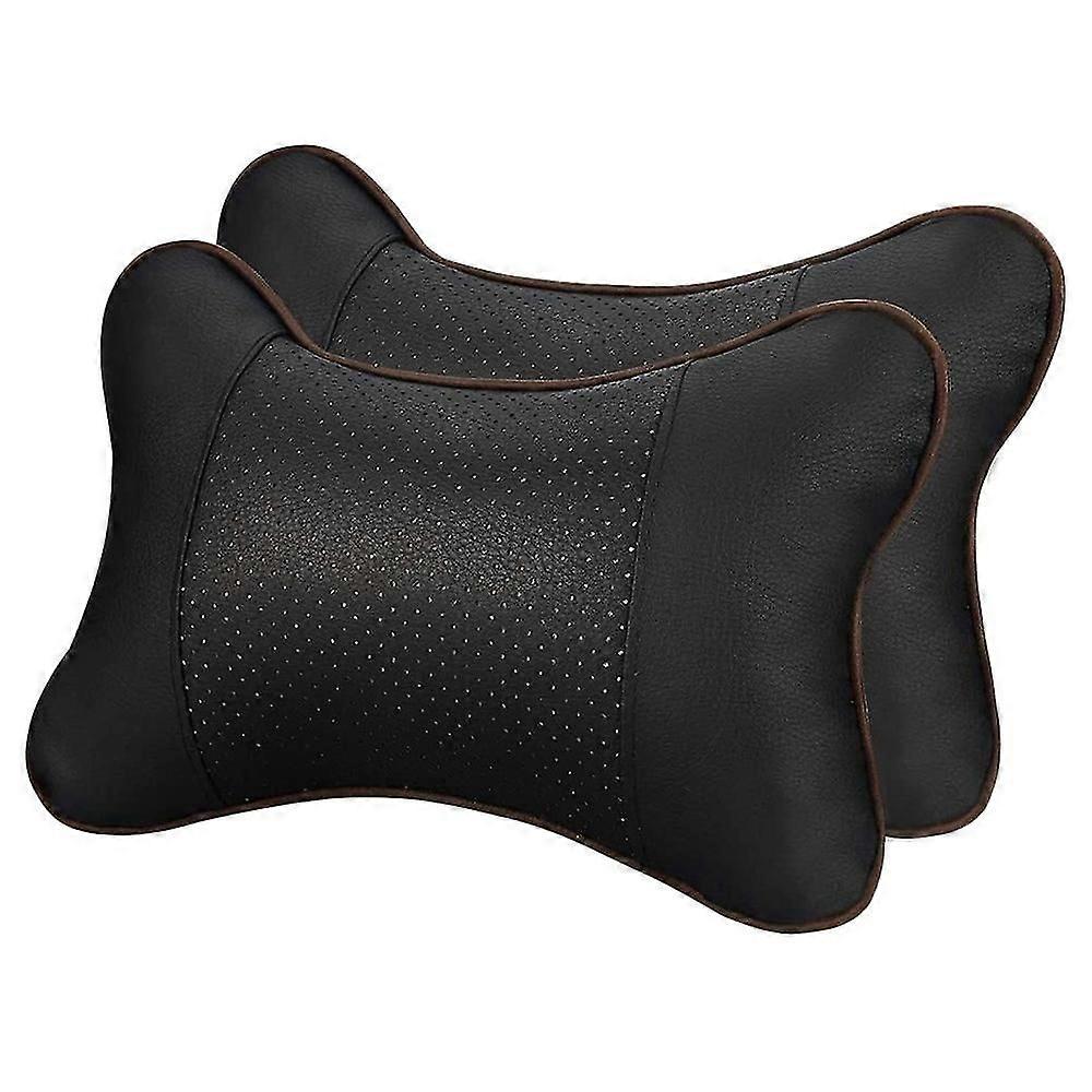 2pcs Car Neck Pillow Breathable Head Rest Cushion Relax Neck Support Headrest Comfortable Soft Pill