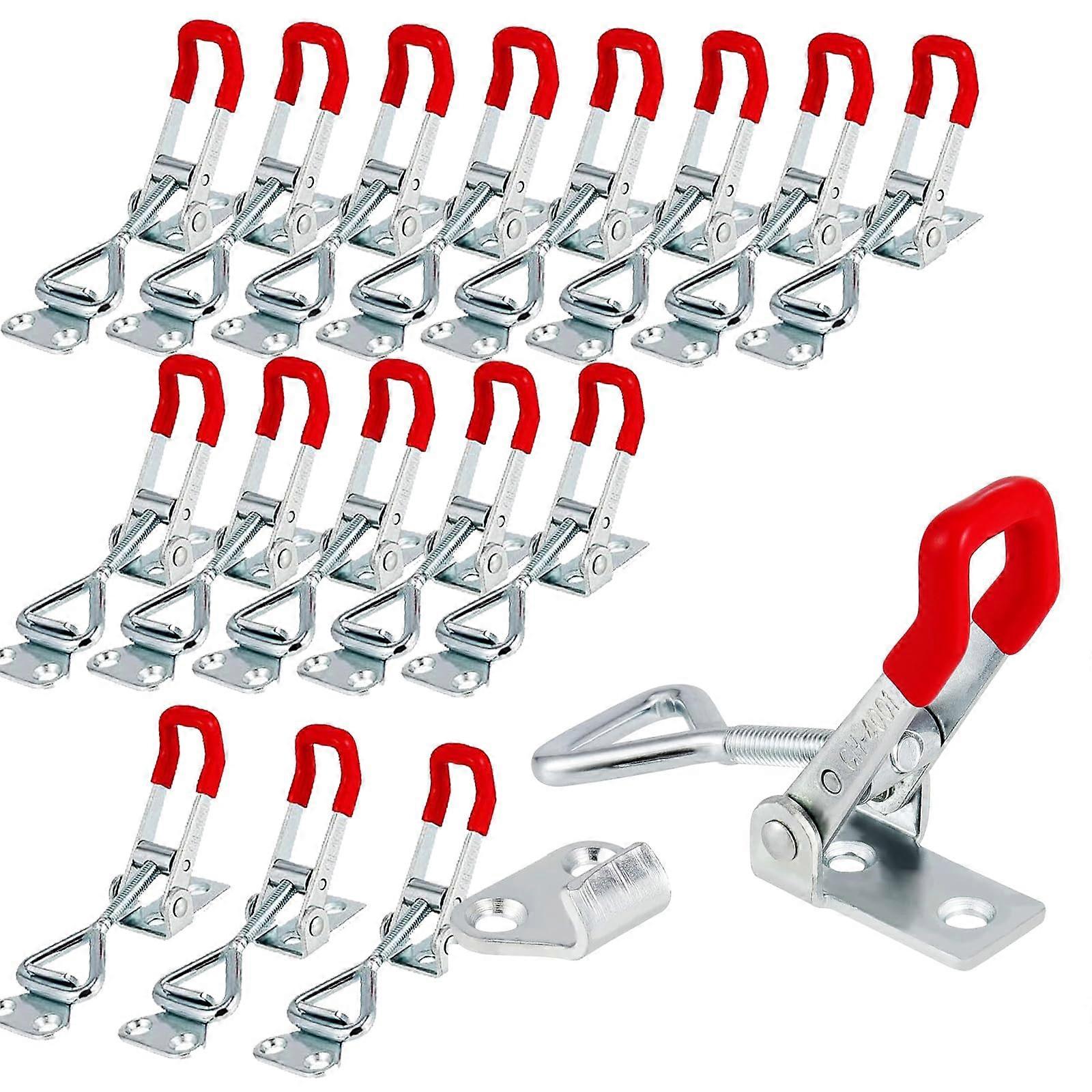 20 PCS Adjustable Toggle Clamp, 4001 Action Latch Toggle 360lb Holding Capacity