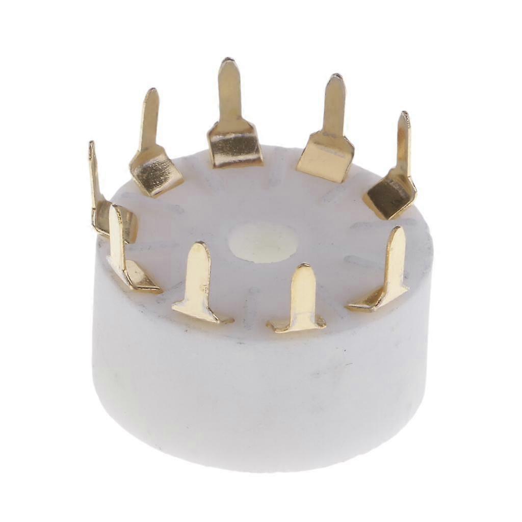 9pin ثنائي الفينيل متعدد الكلور تصاعد فراغ أنبوب المقبس GZC9-A-G ل 12AX7 12AU7 12AT7
