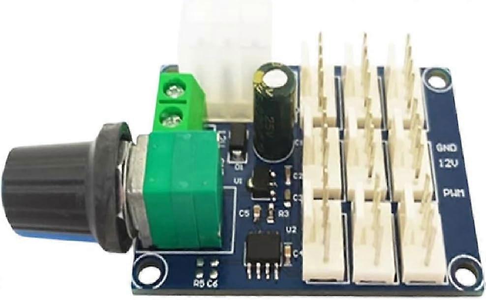 Computer Chassis Fan Governor Multi-Channel PWM Speed Regulation Controller for 120mm and 140mm Fans