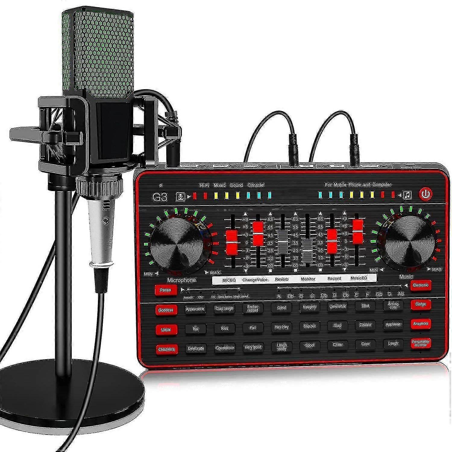 Broadcast Microphone Sound Card Kit