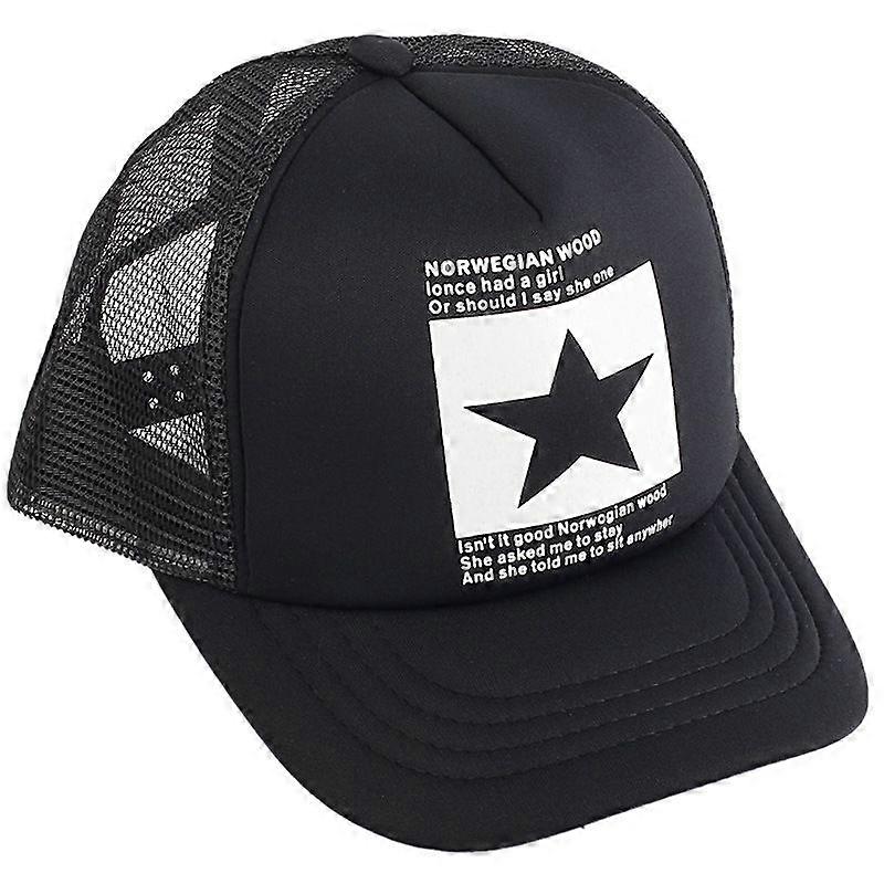 Pentagram baseball cap adulthip hop flat brim cap baseball cap