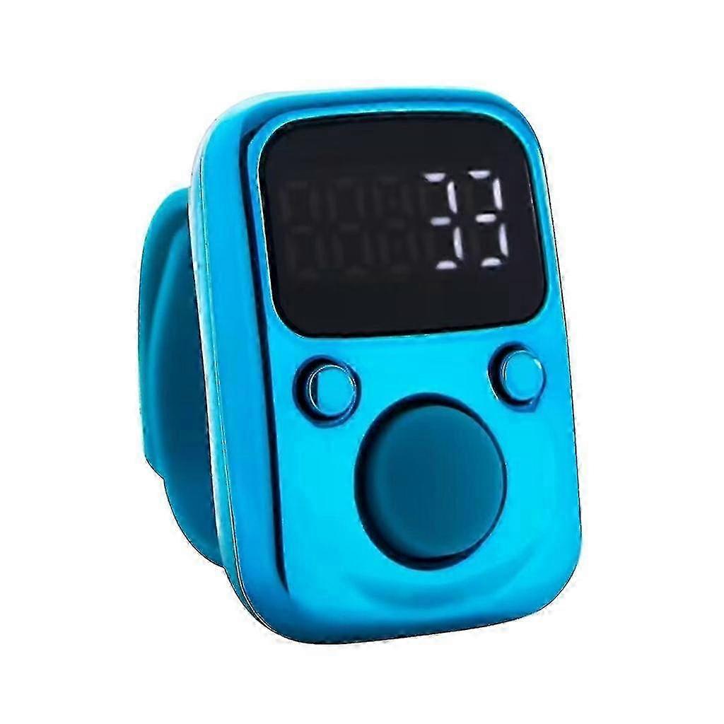 Rechargeable Digital LED Finger Ring Counter with LCD Display for Sports Inventory Prayer