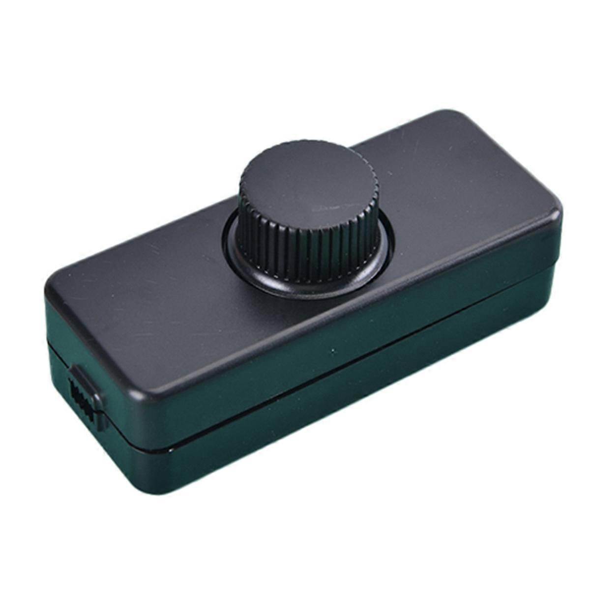 1PCS Adjustable LED Dimmer 220V Lights Switch Lighting Button Dimmer Controller Black