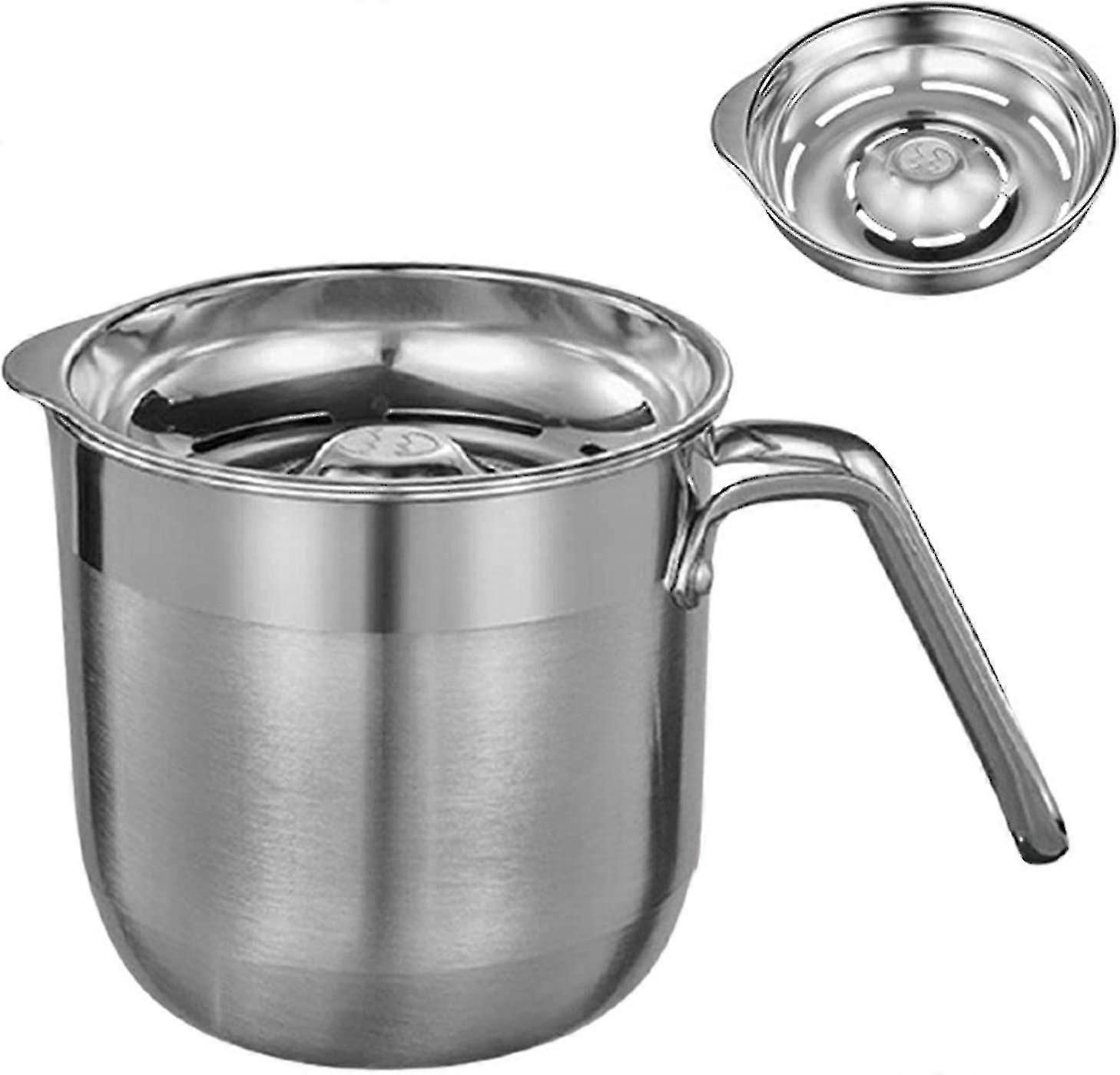 Egg Separator, Egg White Strainer Large Capacity Stainless Steel With Storage Container And Handle