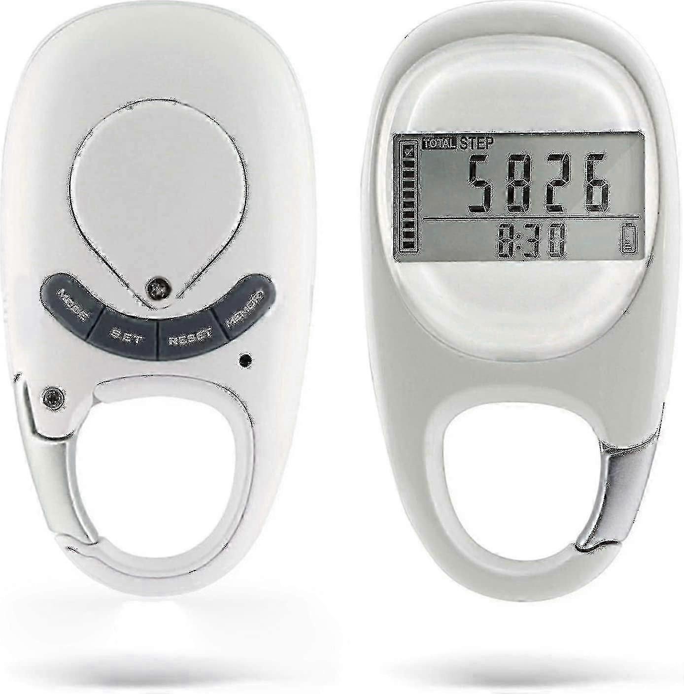 Step counter with clip for walking distance measurement