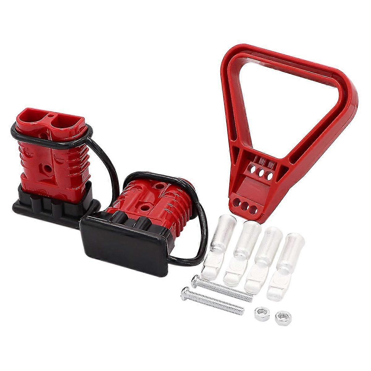 2Pcs 175A 1/0 AWG Battery Power Connector Cable Quick Connect Disconnect Kit compatible Anderson Connector-FO SHAN