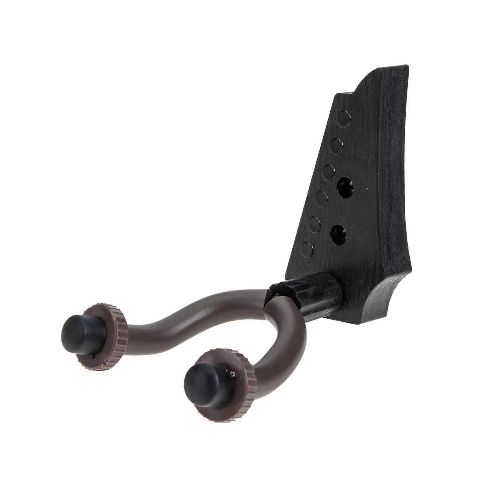 Guitar Wall Mount Ukulele Hanger for Easy Installation, Adjustable Hooks for Acoustic and Electric Guitars in Black