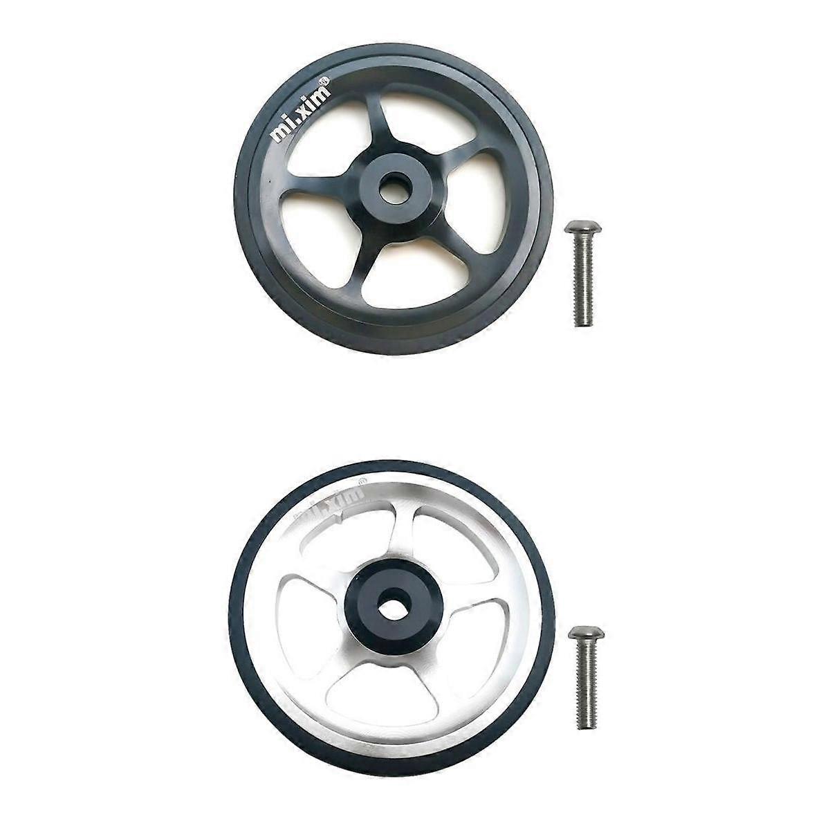 Folding Bicycle Wheel Alloy Bicycle Refit Easywhee for Black Silver