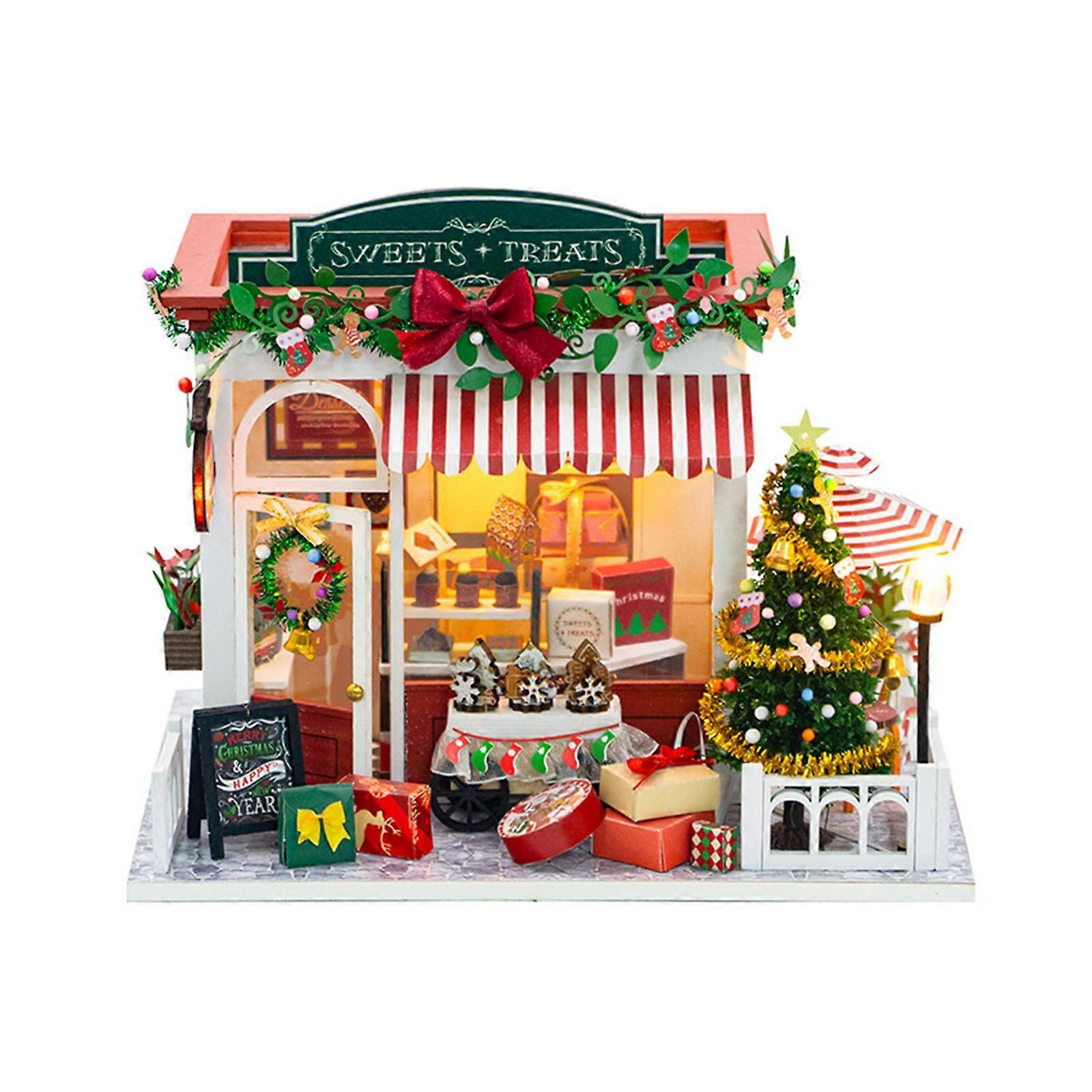 DIY Miniatur Puppenhaus Sets DIY Basteln mit Licht mit Funiture für Erwachsene