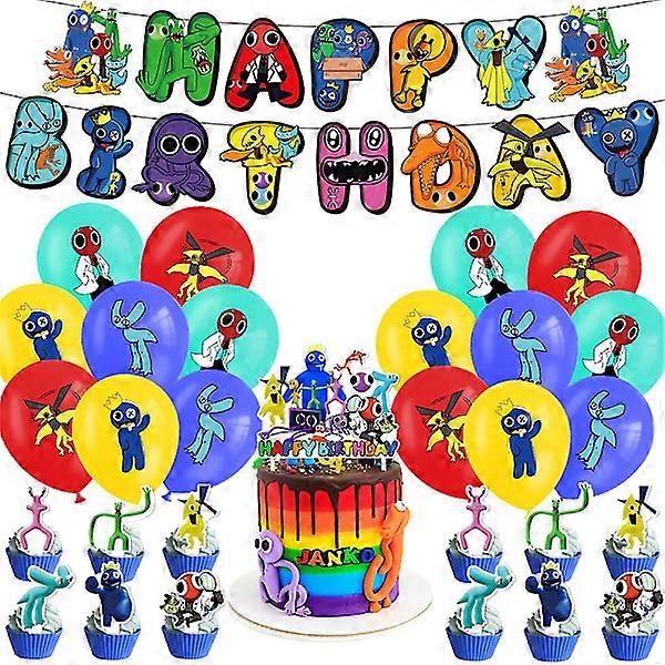 Roblox Rainbow Friends 2 Σετ σετ μπαλονιών θεματικών προμηθειών πάρτι