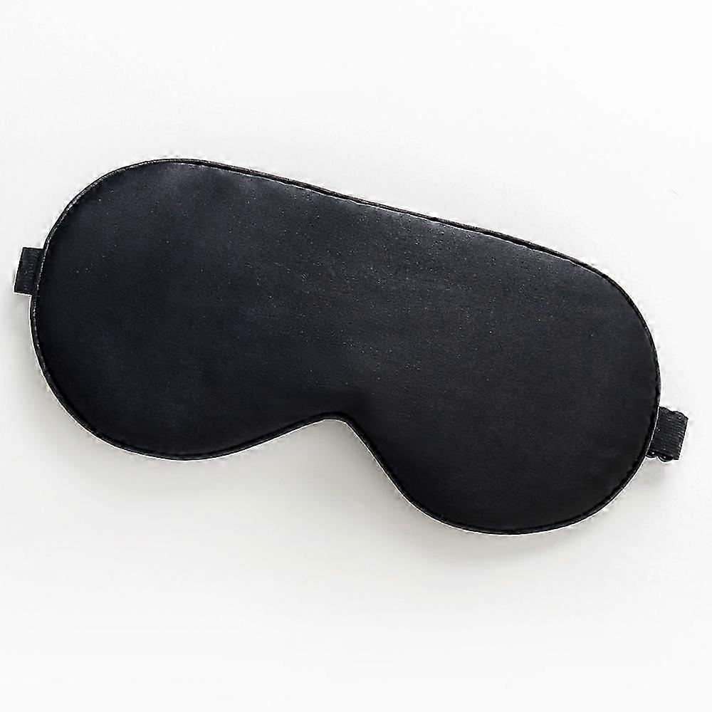 Sleep and travel mask (black) Pure natural silk (healthy and clean) Ultra-light, ultra-soft, comfortable and breathable