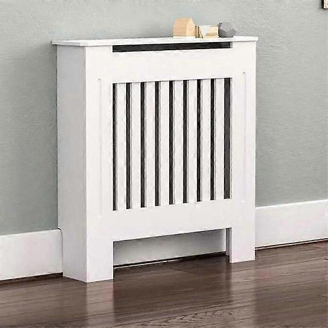 100cm hohe weiße Heizkörperabdeckung MDF Schrank Grill Regal Möbel Weiß Vertical Small