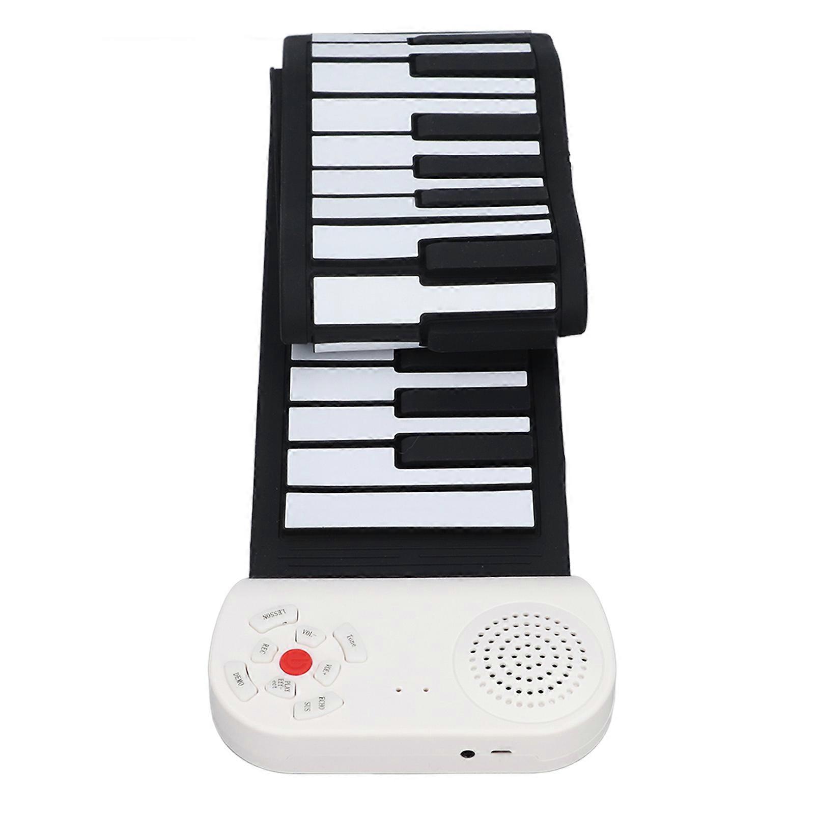 49-Key Roll Up Piano Keyboard USB Rechargeable Electric Foldable