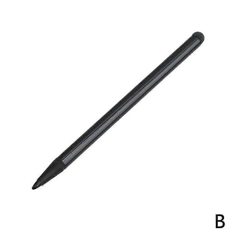 Black (B) 2in1$capacitor and resistor dual-purpose touch pen e-book stylus tablet computer resistive screen pen multi-function pen