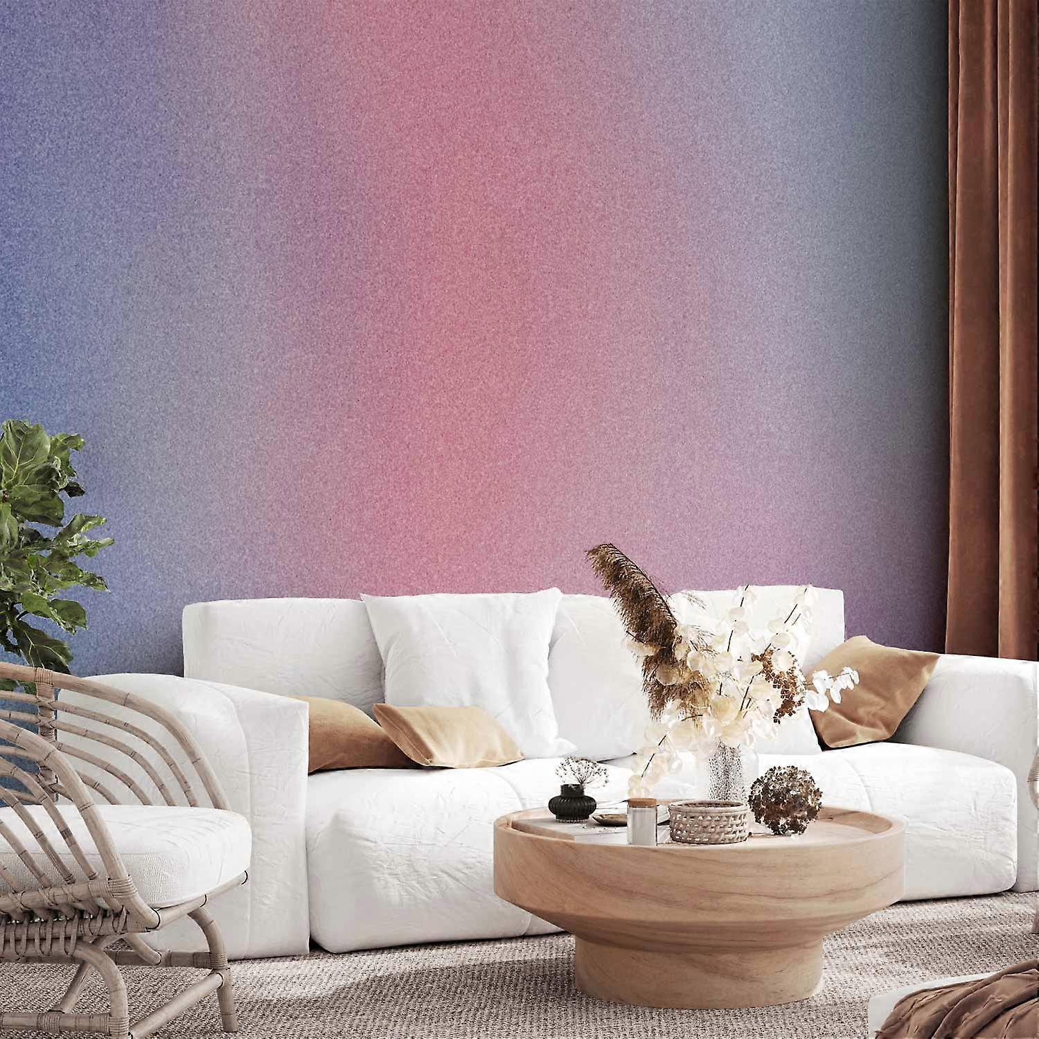 Self-adhesive wall mural - rainbow gradient - delicate, multicolored gradient resembling fog