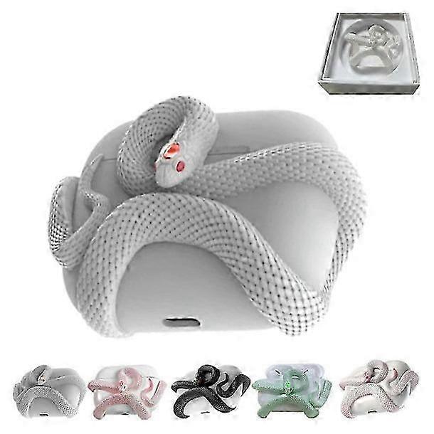 2025 Snake Print Case for AirPods Pro/Pro 2/ AirPods 3, 3D Protective Cover, Wireless