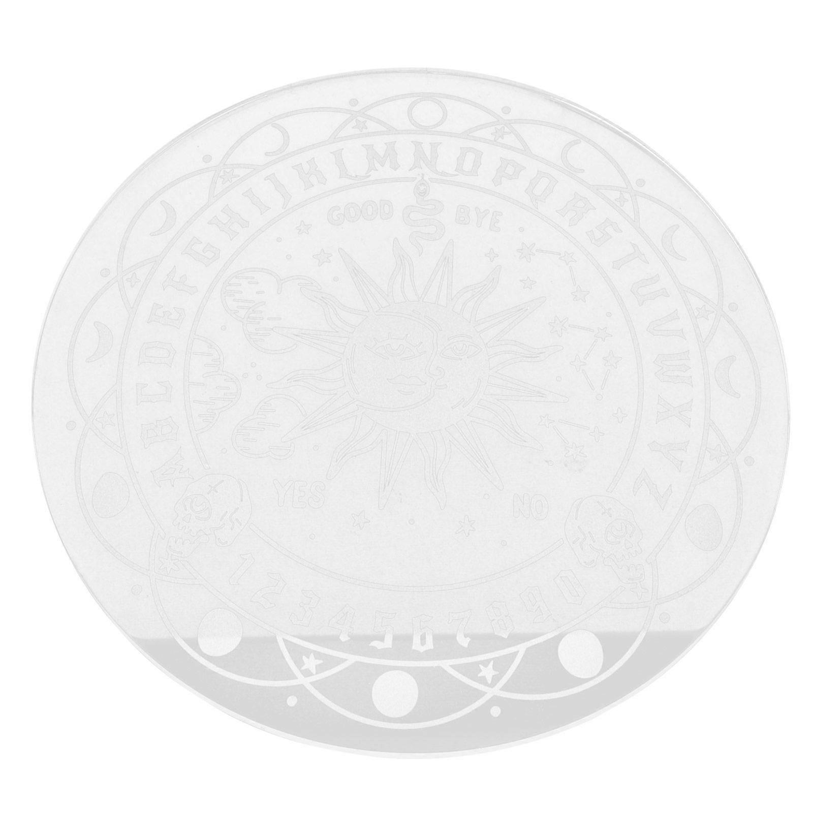 Witch Pendulum Board Acrylic Dowsing Board Pendulums Witch Divination Board